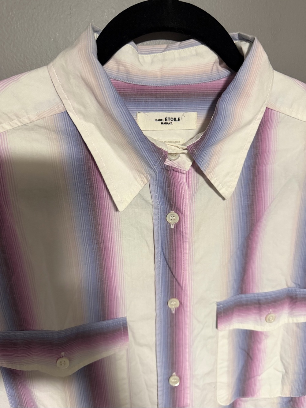 Isabel Marant Étoile Jalyne Striped Cotton-poplin Shirt FR 38 - Picture 6 of 9